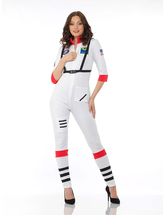 Womens Astronaut Space Suit Dress-up Costume