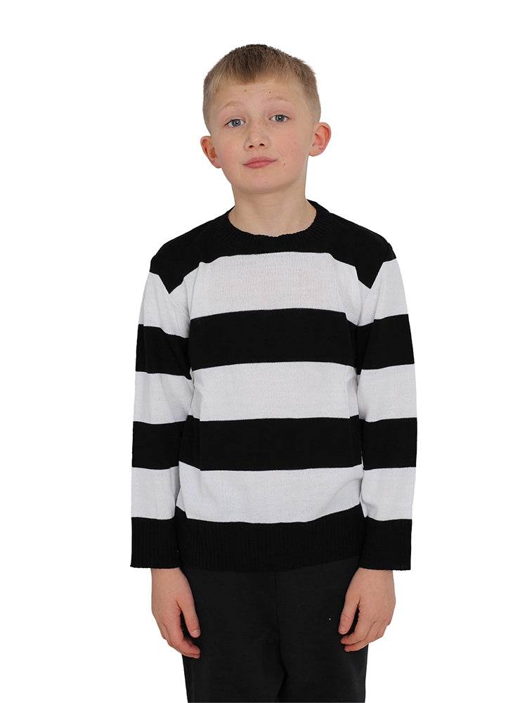 Boys Stripe Knitted Jumper - thefancydress.co.uk