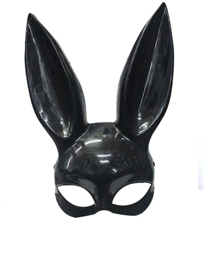 Animal Black Bunny Style Face Wear  Mask