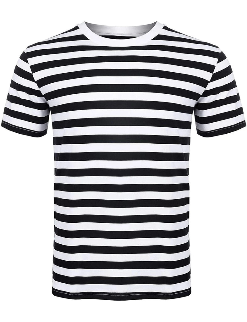 Black And White Striped T-Shirt