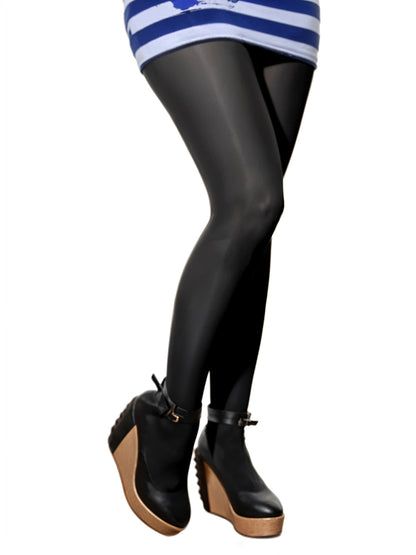 Ladie's Plain Fashion Black Tights