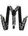 Black and White Music Printed Braces (2.5 cm)