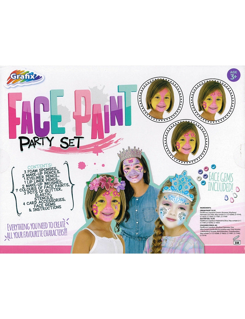 Girls Cream Face Paint Party Set