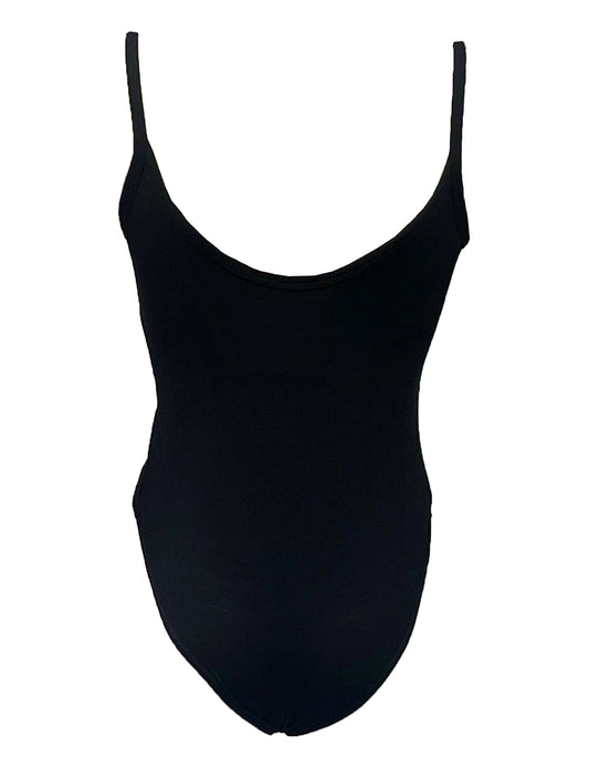 Women Skeleton Printed Sleeveless Leotard