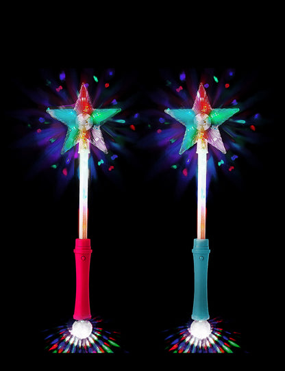 Multicolour Star Shape Light Up Wand