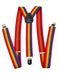 Men's Rainbow Pride, Festival Adjustable Suspender Braces 2.5 cm