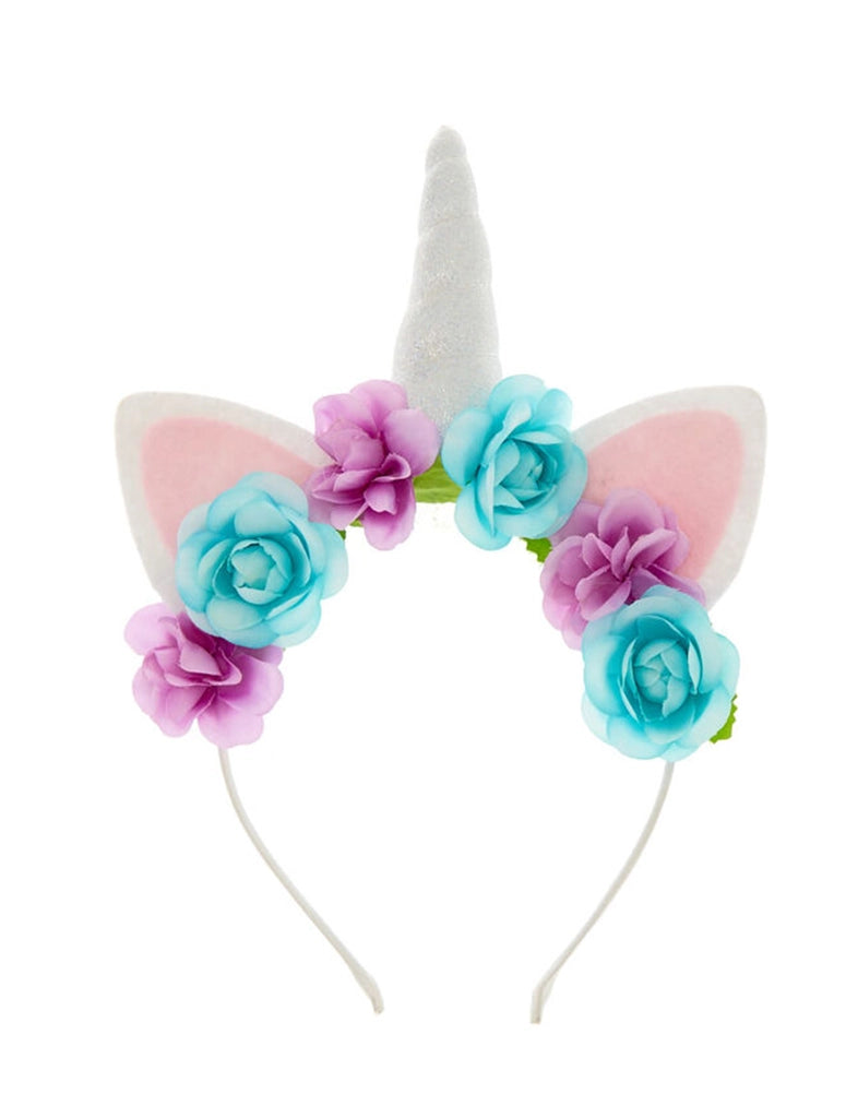 
The Fancy Dress Girls Pastel Unicorn Flower Headband
