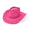 Unisex Leather Look Cowboy Hat pink