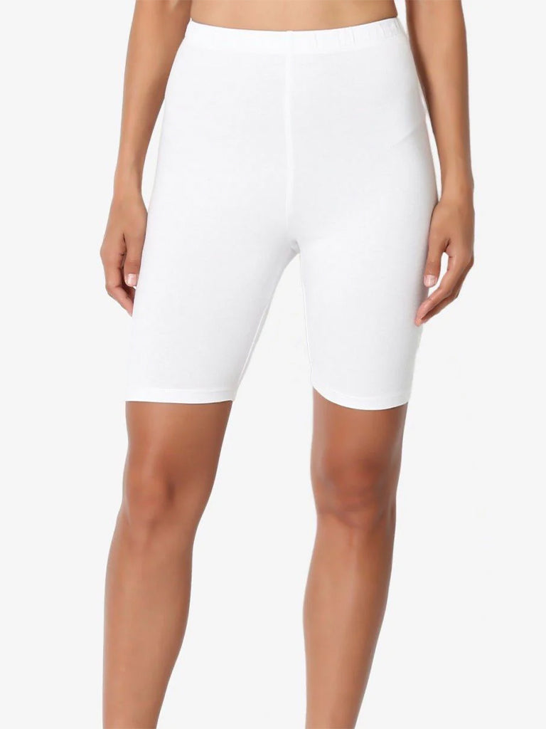 Women's Microfibre Cycling Shorts white