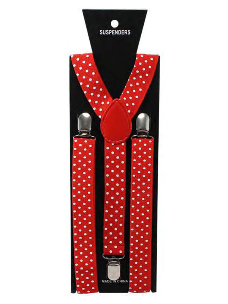 Adjustable Polka Dot Braces 2.5 cm