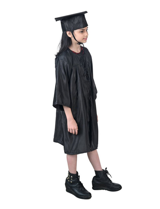 Girls Primary School Graduation Gown and Cap 2-Piece Set