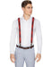Adjustable Tartan Braces 2.5 cm red