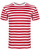 red and white striped t-shirt
