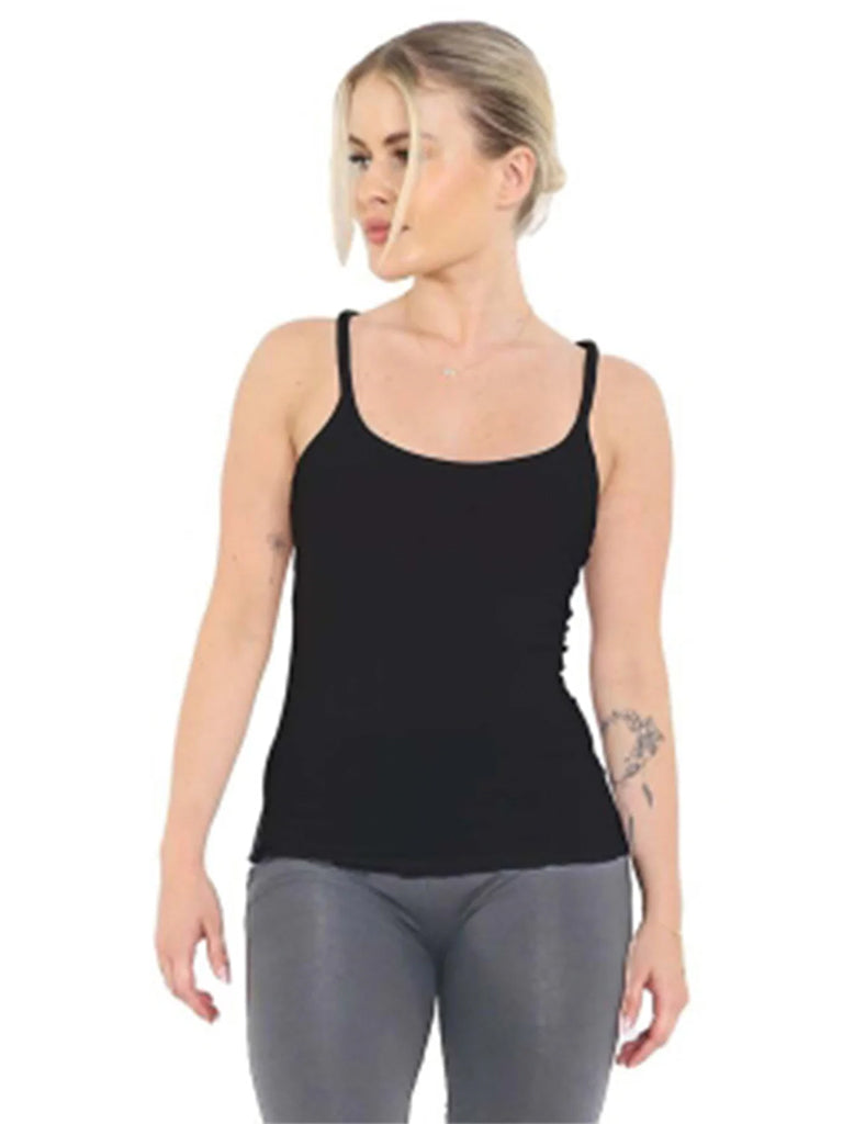 Women's Microfibre Vest Top black