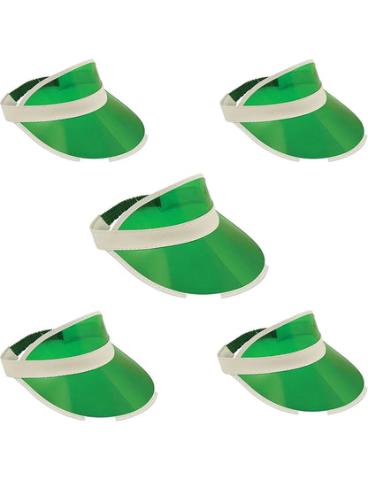 Unisex Poker Visor Hat green pack 5