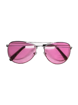 Unisex Metal Frame Aviator Fashion Glasses pink