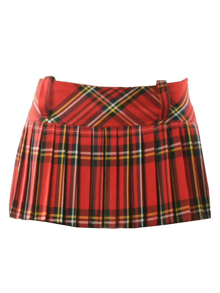 Crazy Chick Pleated Tartan Skirt (9 Inches)