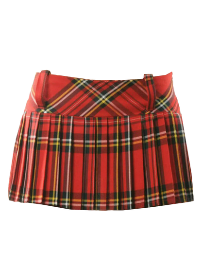 Crazy Chick Pleated Tartan Skirt (9 Inches)