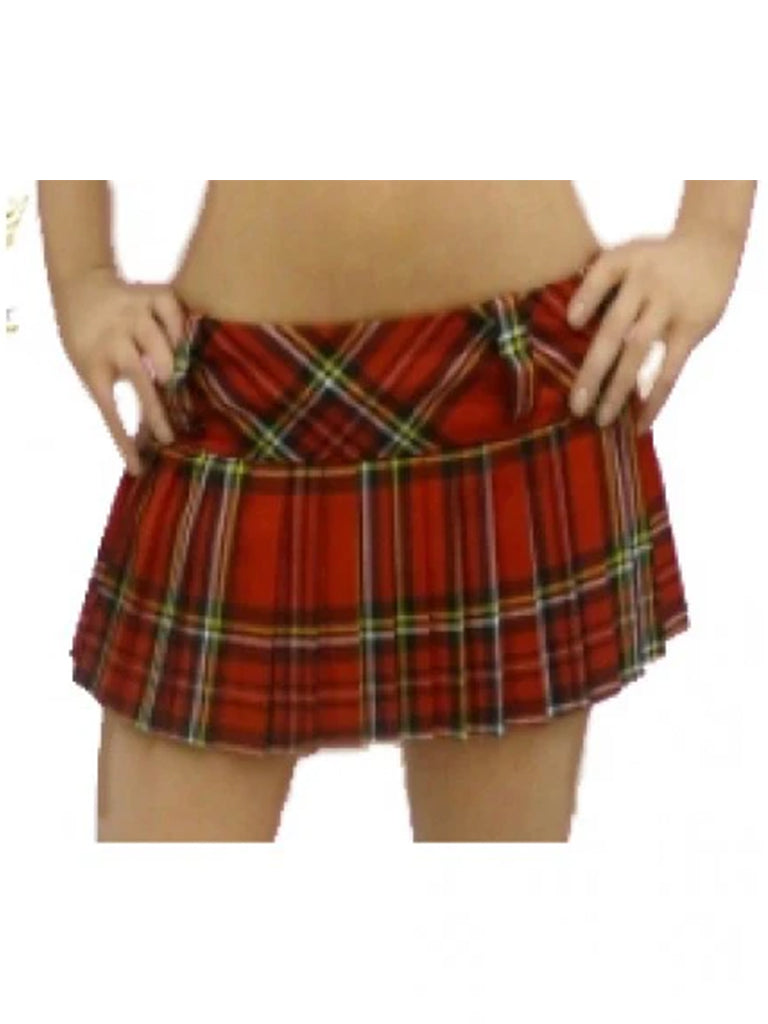 Crazy Chick Pleated Tartan Skirt (12 Inches)