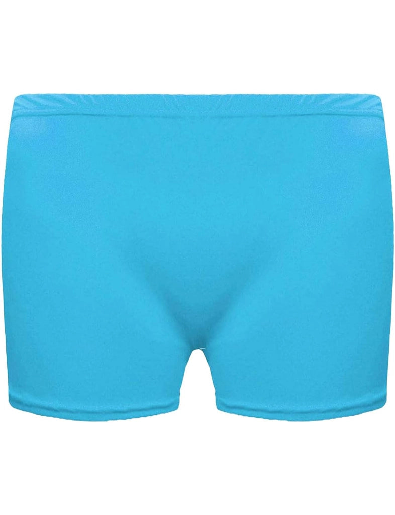 women Microfibre Turquoise Hot Pants

