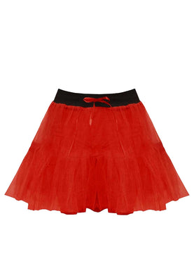 2 layer red tutu skirt