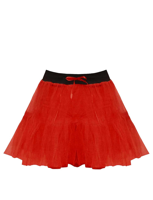 2 layer red tutu skirt