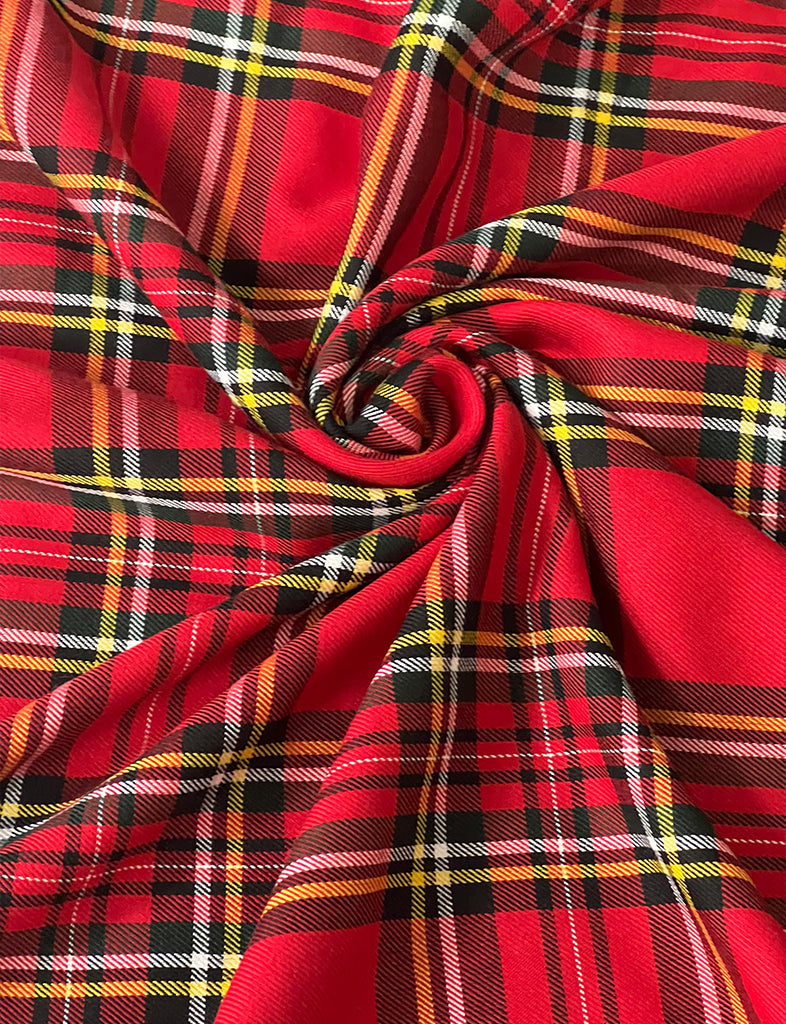 Tartan Open Fabric: Perfect for Decoration, Kilts, Skirts, and Bridal Wear