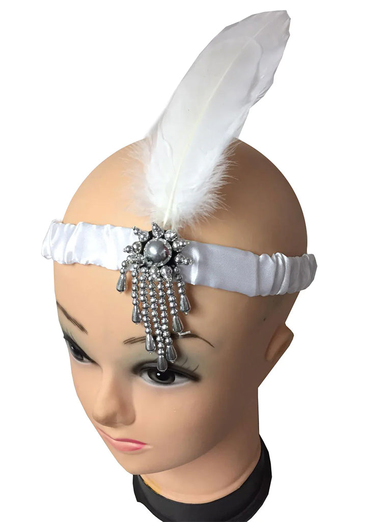 Red Feather Flapper Headband