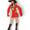 Women's Musketeers Cavalier Fancy Dress Costume red