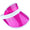 Unisex Poker Visor Hat pink pack 1