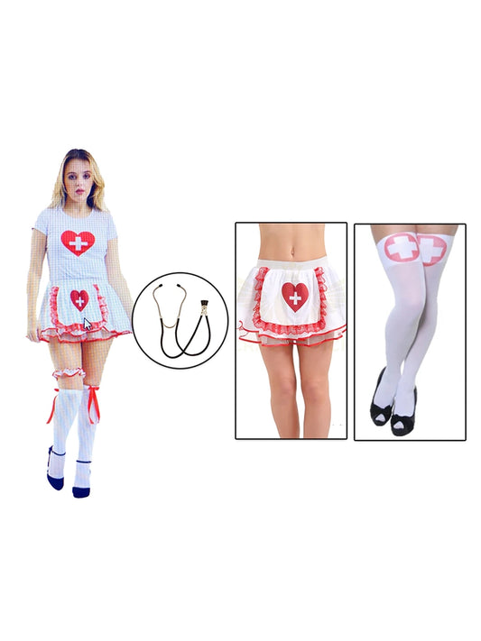 Valentine's Naughty Nurse Costume Set