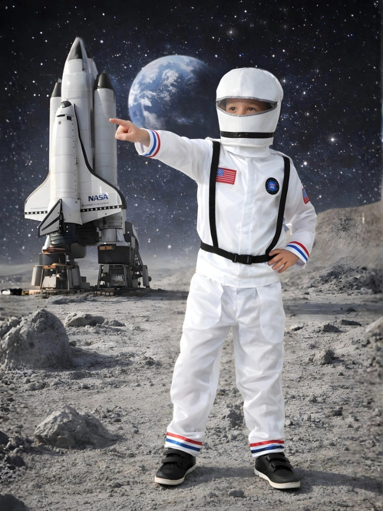 Kid On The Moon Shuttle Commander Astronaut Child's Costume