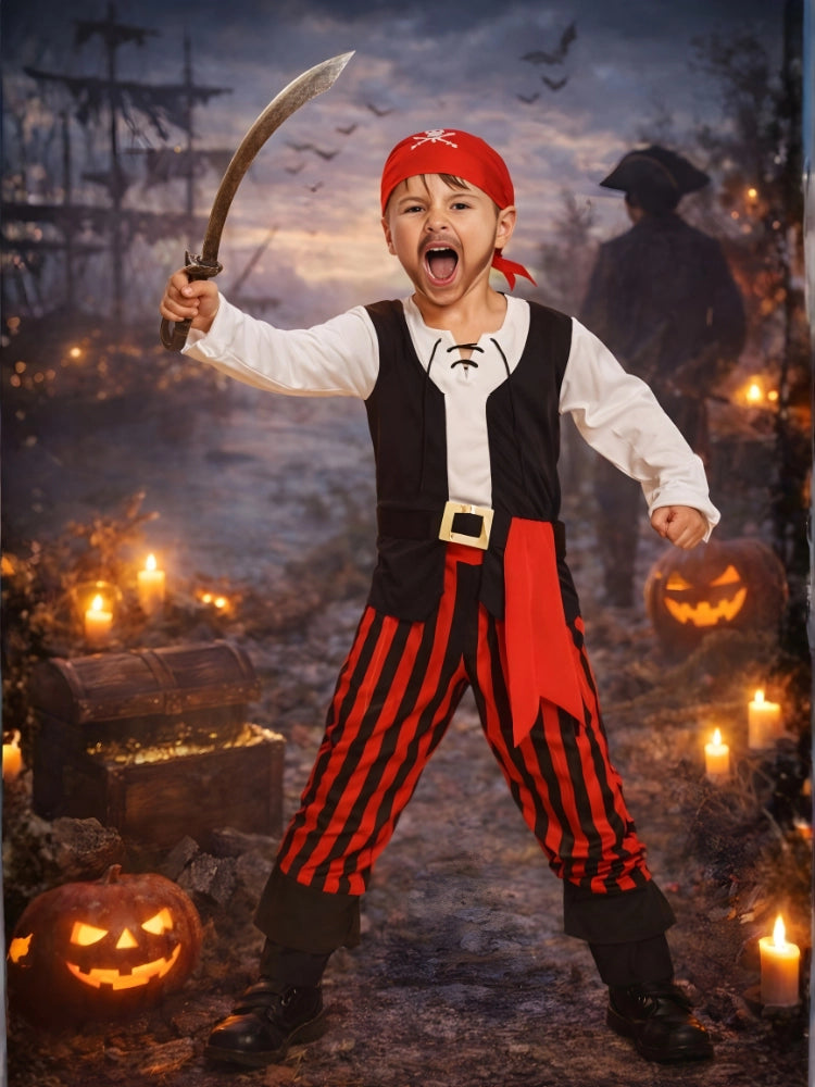 Boys Pirate Costume for Halloween Parties