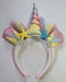 Girls Pastel Unicorn Flower Headband