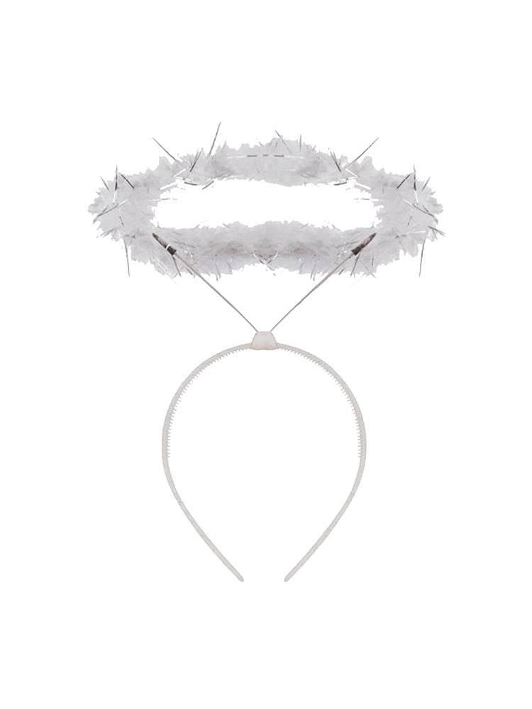 White Halo Angel Headband - thefancydress.co.uk