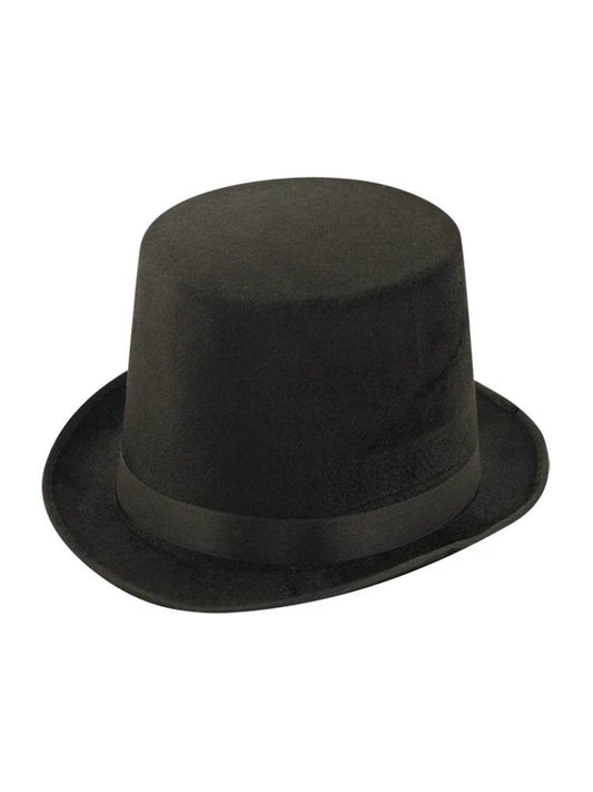 Wickedfun Black Lincoln Velour Hat - thefancydress.co.uk