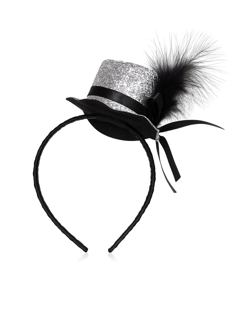 Fascinator Hat With Veil and Alice Band