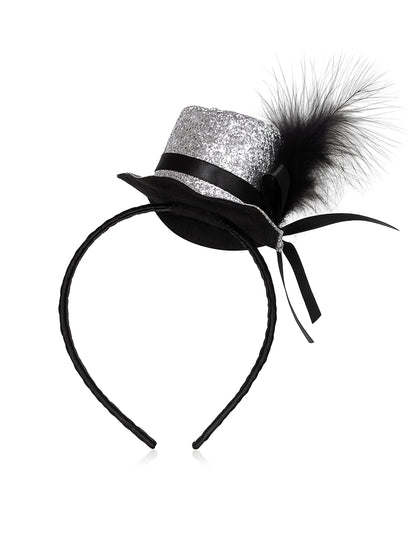 Fascinator Hat With Veil and Alice Band