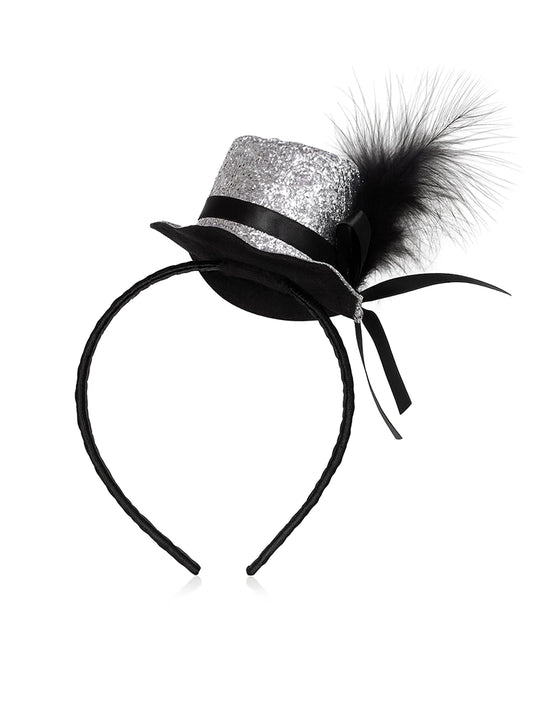 Fascinator Hat With Veil and Alice Band