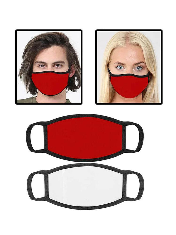 Unisex Cotton Face Covering With Filter Pocket - thefancydress.co.uk