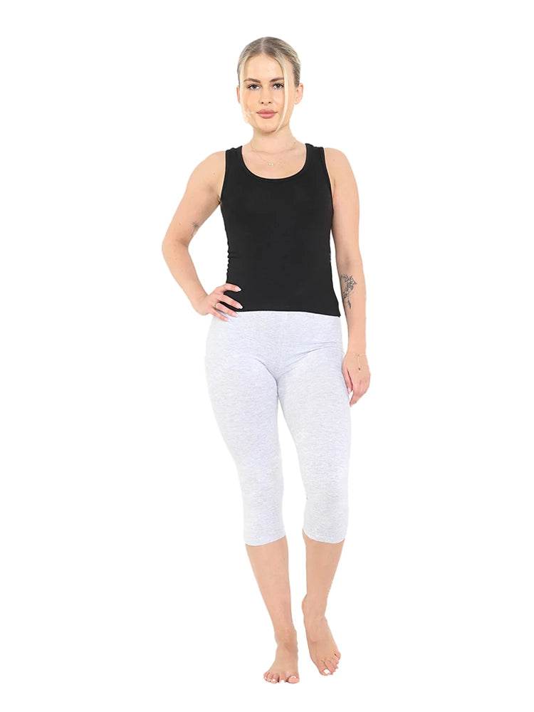 Women 3/4 Length Cotton Leggings - thefancydress.co.uk