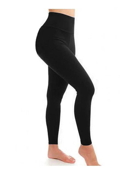 Women High Waist Full Length Leggings - thefancydress.co.uk