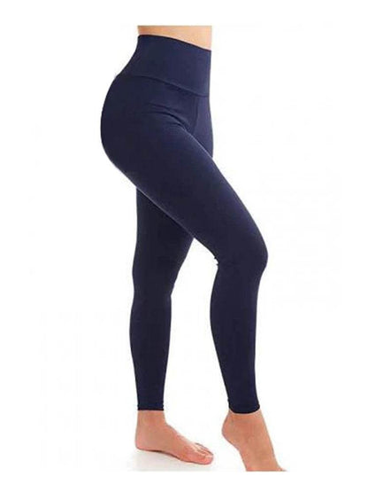 Women High Waist Full Length Leggings - thefancydress.co.uk