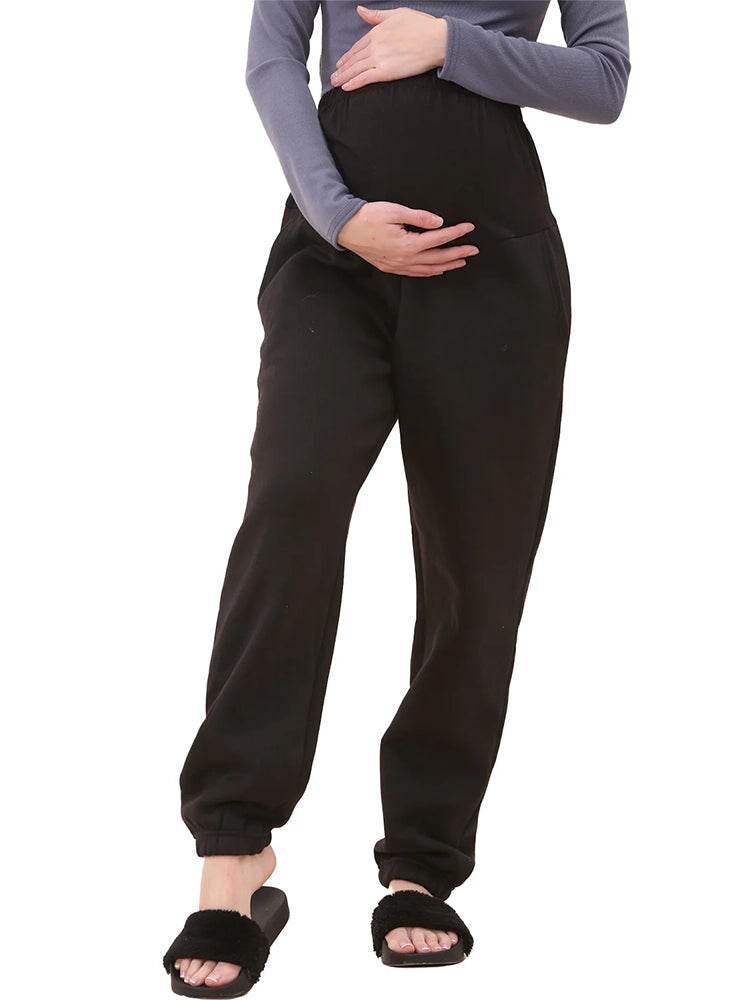 Women Maternity Fleece Joggers - thefancydress.co.uk