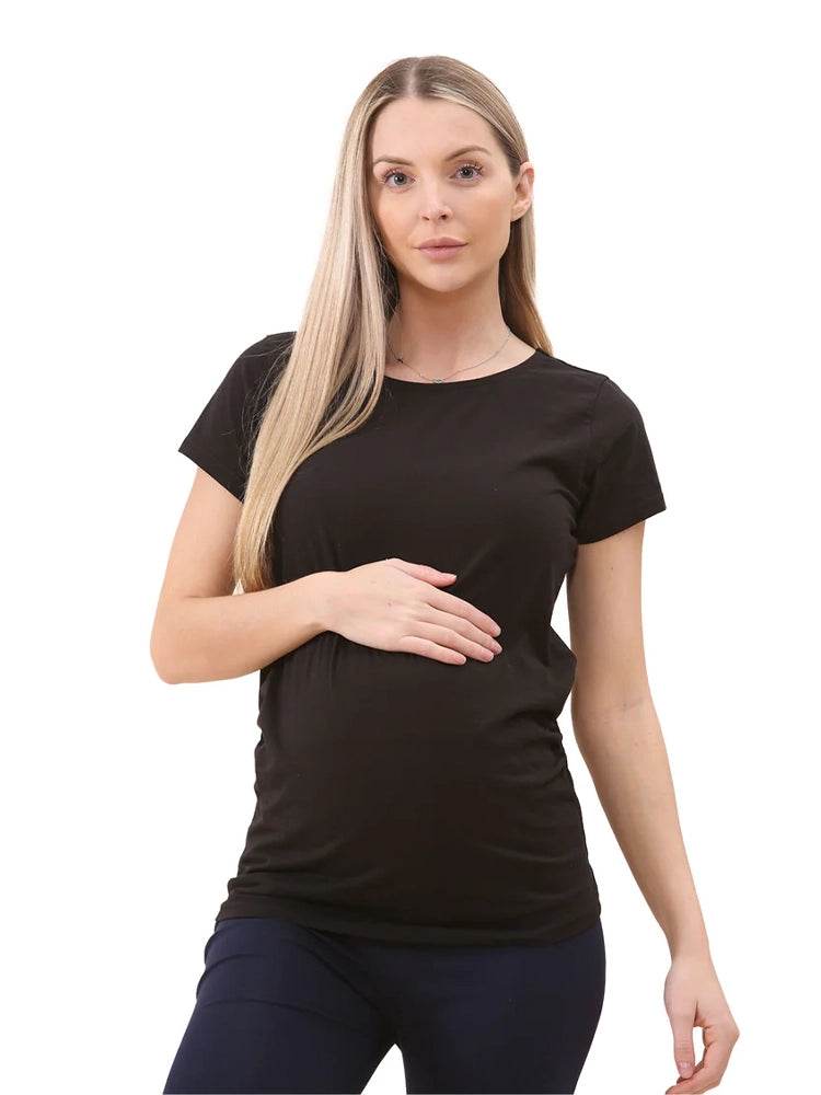 Women Maternity Round Neck T-Shirt - thefancydress.co.uk