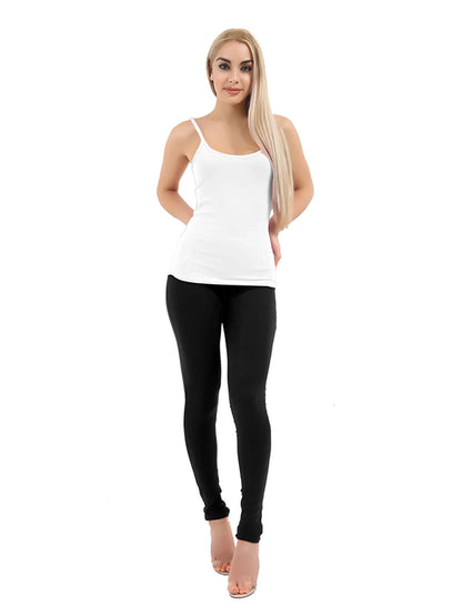 Women Thick Full Length Cotton Leggings