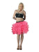 Women's 5 Layer Tutu Skirt With Ribbon (18 Inches Long) pink