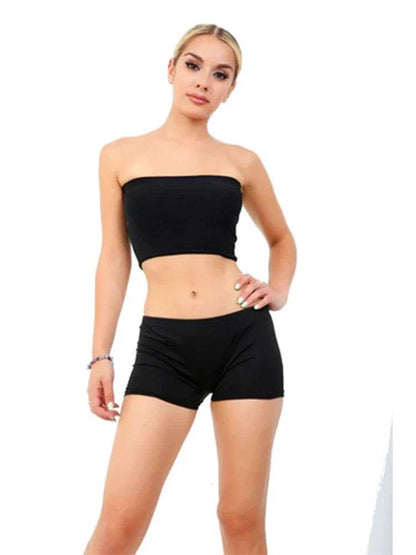 Women's Boob Tube Bandeau Crop Bra Top - thefancydress.co.uk