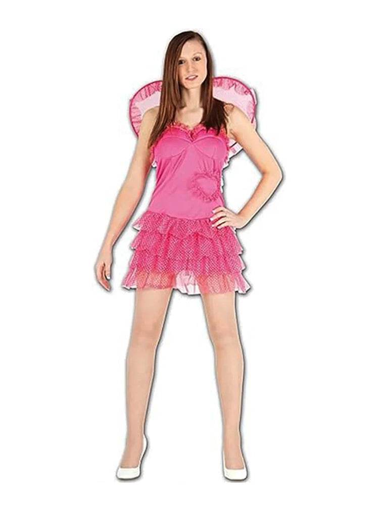 Women’s Festival Cupid Costume – Dress & Wing Set - thefancydress.co.uk