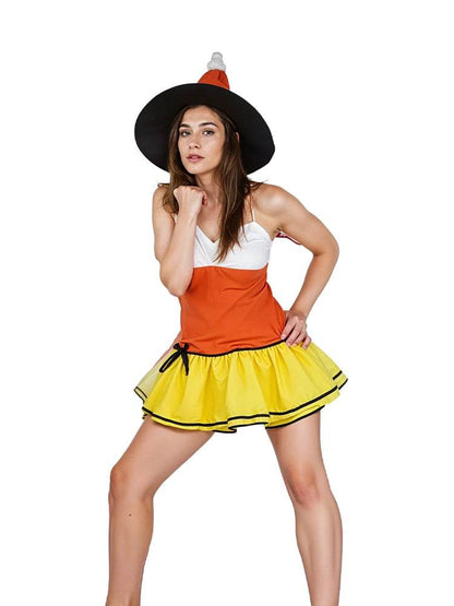 Women's Wish Witch Costume Dress With Hat - thefancydress.co.uk